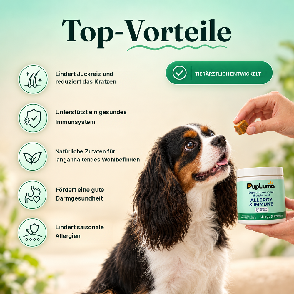 Allergie- & Immun-Snacks – Gegen Juckreiz, für gesunde Haut und Schutz vor saisonalen Allergien bei Hunden