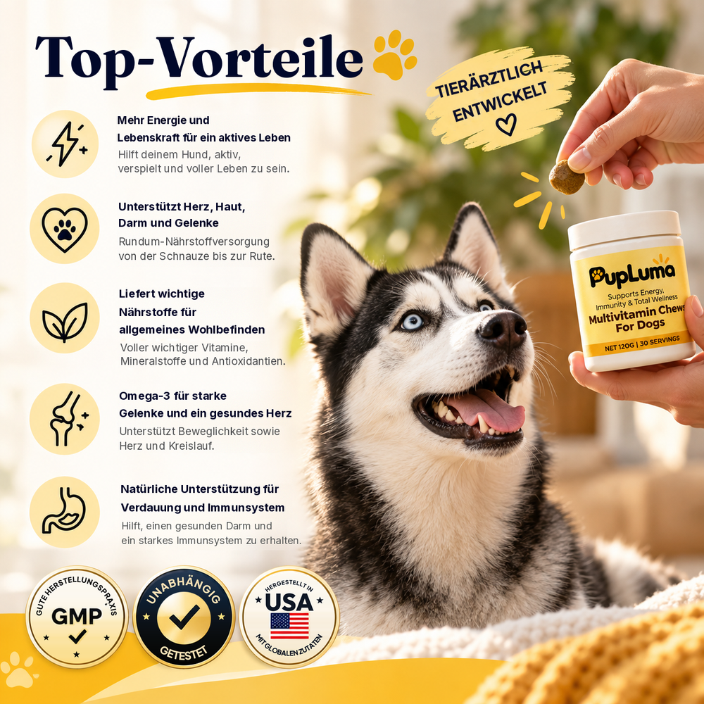 Multivitamin-Snacks – Tägliche Energie, starkes Immunsystem und Wohlbefinden für den ganzen Körper deines Hundes