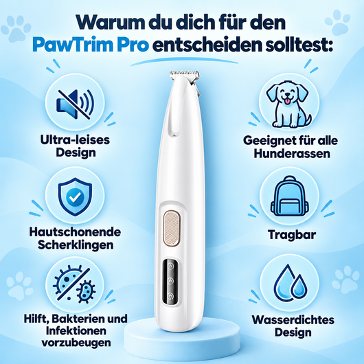 PupLuma Krallenschleifer – Elektrische Krallenpflege für Hunde, leise und kabellos