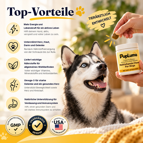 Multivitamin-Snacks – Tägliche Energie, starkes Immunsystem und Wohlbefinden für den ganzen Körper deines Hundes