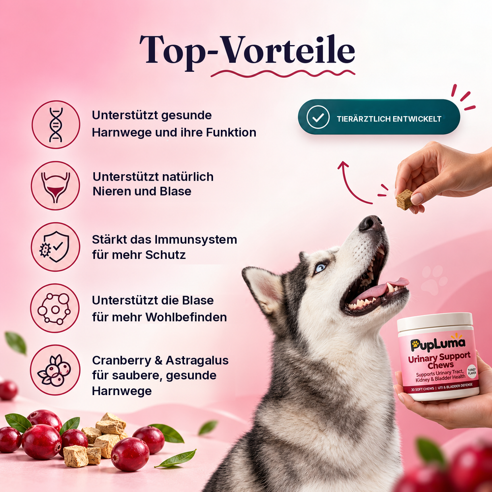 Harnwegs- & Blasen-Snacks – Gegen Harnwegsinfekte, für eine gesunde Blase und starke Abwehr bei Hunden